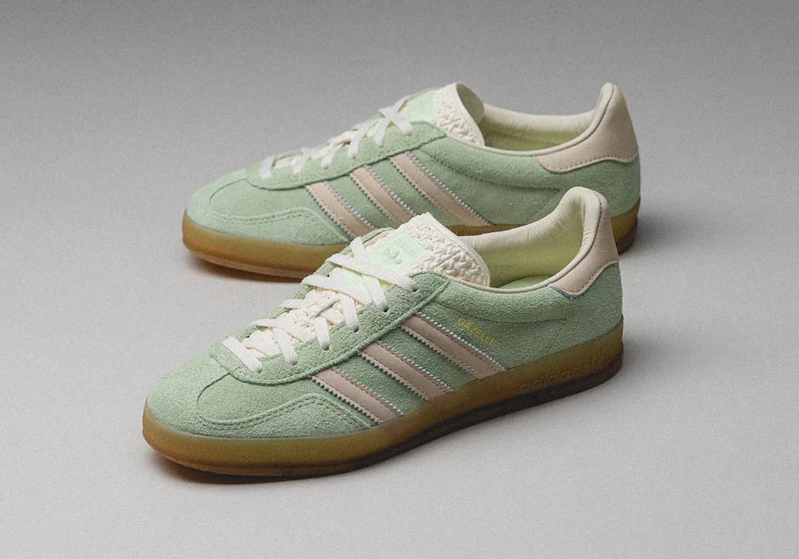 O adidas Gazelle Indoor será coberto por camurça verde