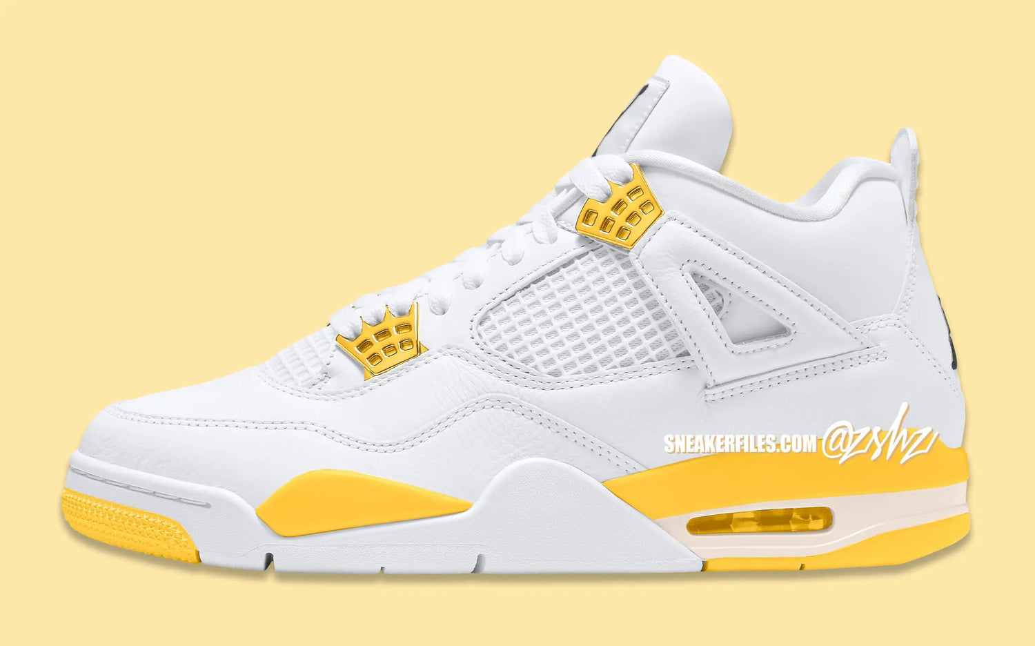 Este Air Jordan 4 amarelo será lançado em 2024