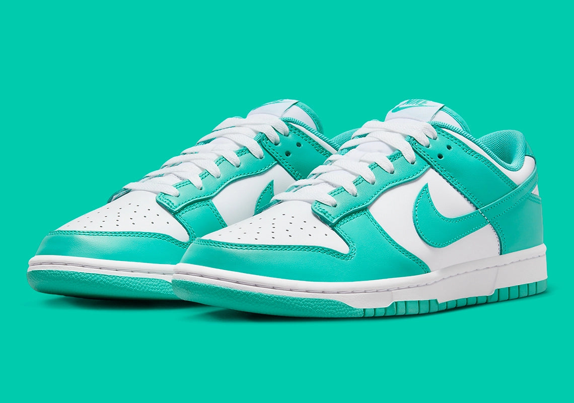 Veja o Nike Dunk Low "Clear Jade"