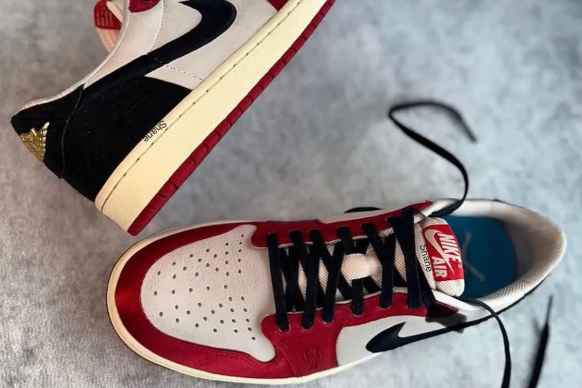 Veja as primeiras imagens do Air Jordan 1 Low x Trophy Room