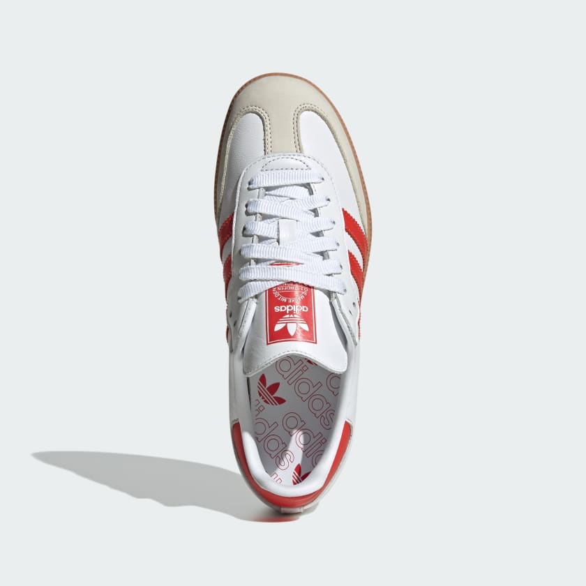 Adidas Samba "Solar Red" Branco / Vermelho