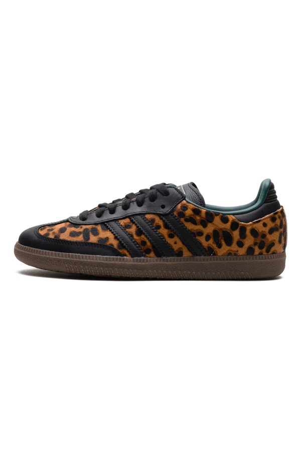 Adidas Samba OG "Black Green Leopard" Preto