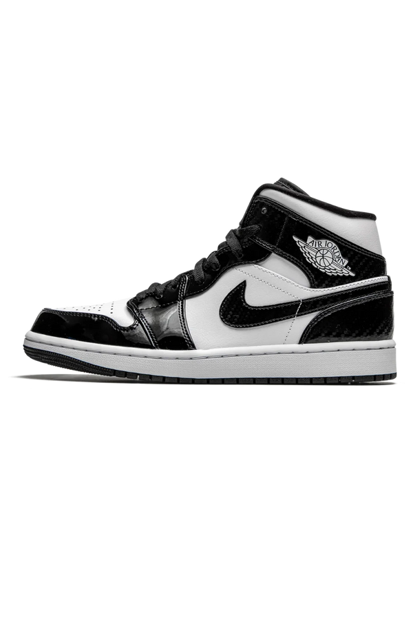 Nike Air Jordan 1 Mid "Carbon Fiber" Preto / Branco