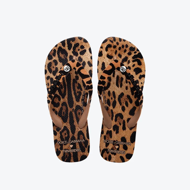 Chinelo Havaianas x Dolce & Gabbana "Leopard"