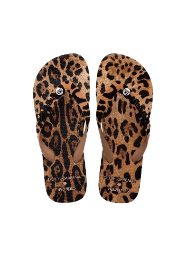 Chinelo Havaianas x Dolce & Gabbana "Leopard"