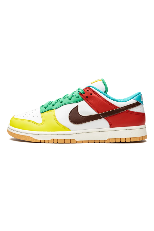 Nike Dunk Low "Free 99 White" Colorido
