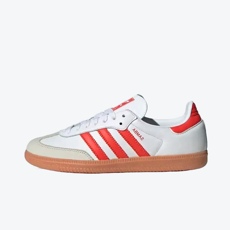 Adidas Samba "Solar Red" Branco / Vermelho